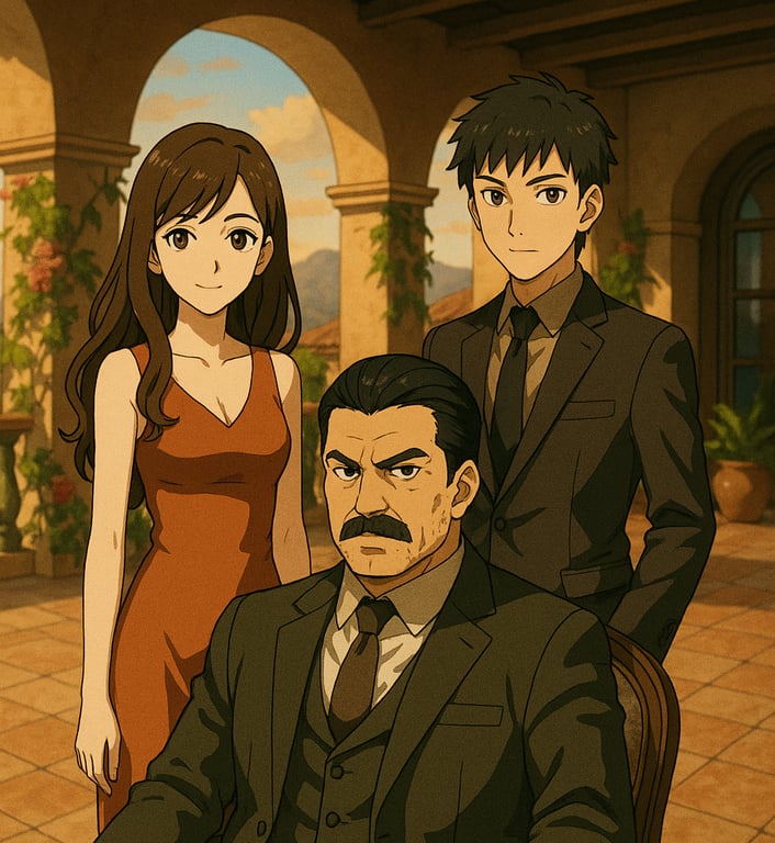 Cover art for Mafia Royalty (Mexican Cartel), an auto cards scenario on AI Dungeon