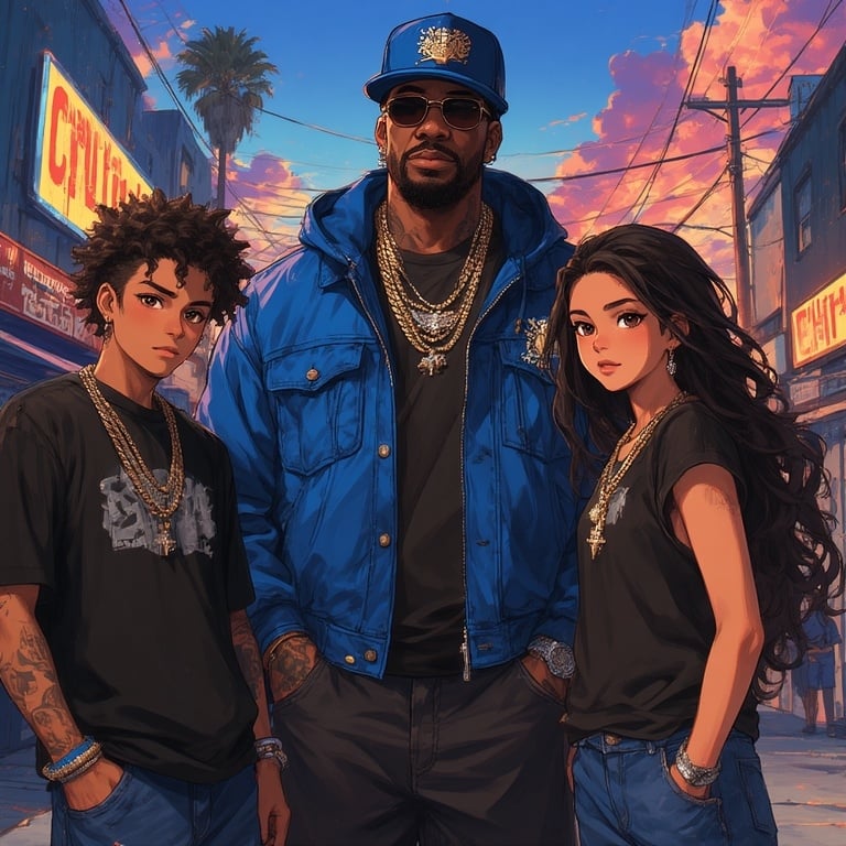Cover art for Mafia Royalty (Crips Gang), an auto cards scenario on AI Dungeon