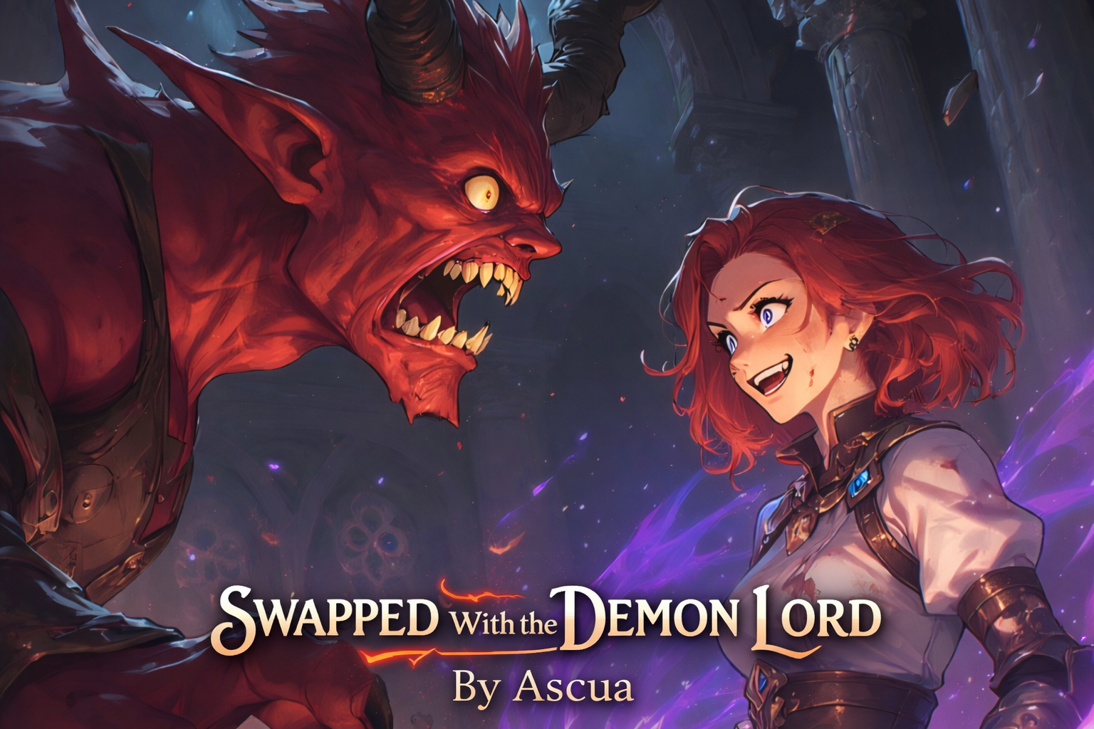 Cover art for Swapped with the Demon Lord, Apollyon, a magic scenario on AI Dungeon