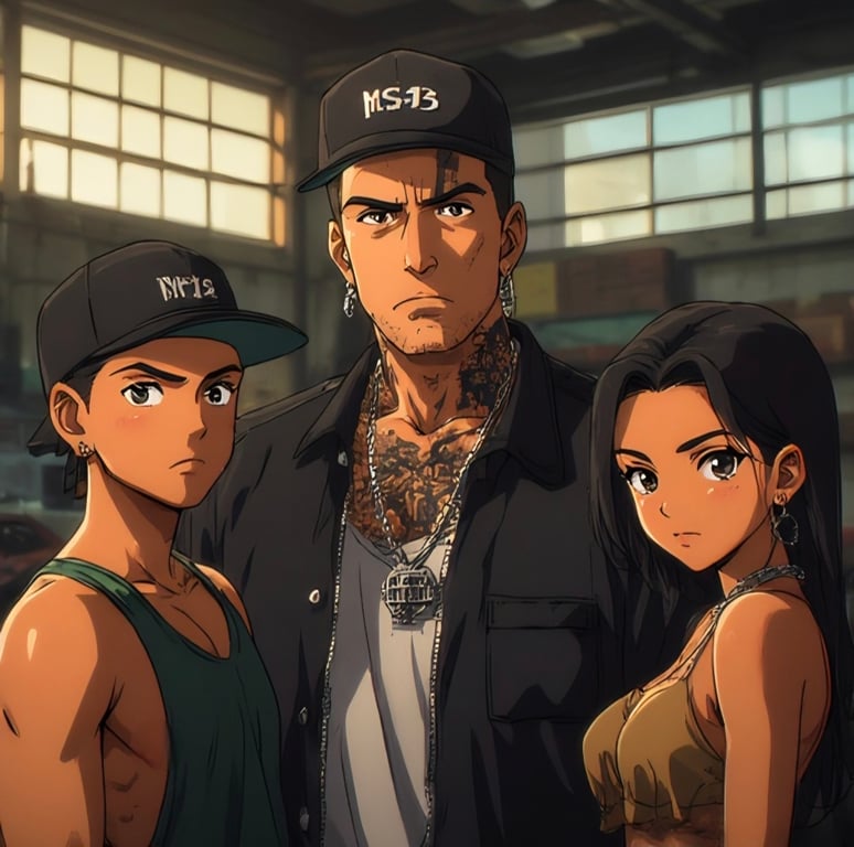 Cover art for Mafia Royalty (MS-13), a mafia scenario on AI Dungeon