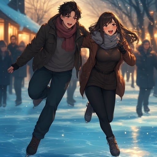Cover art for First Time Ice Skating, a life scenario on AI Dungeon