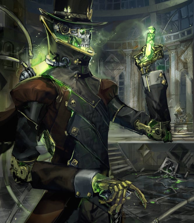 Cover art for The steampunk necromancer, a steampunk scenario on AI Dungeon