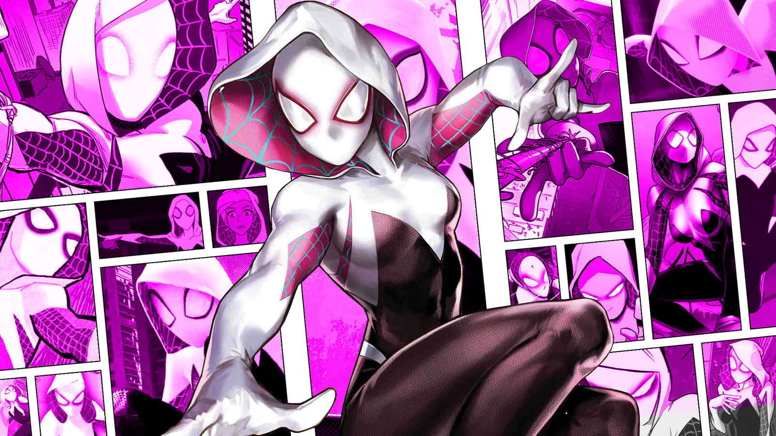 Cover art for Spider-Gwen, an action scenario on AI Dungeon