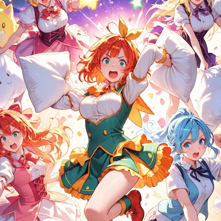 Cover art for I Got Isekai’d into a Pillow War and Now I’m the Chosen Cuddler?!, a pillow fight scenario on AI Dungeon