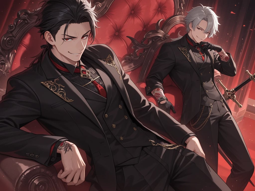 Cover art for Lords of the house~🖤🤍, a vampire scenario on AI Dungeon