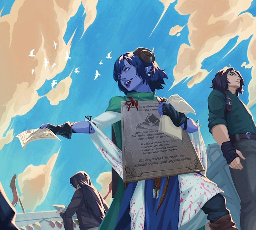 Cover art for Exandria Unlimited Wildemount, a critical role scenario on AI Dungeon