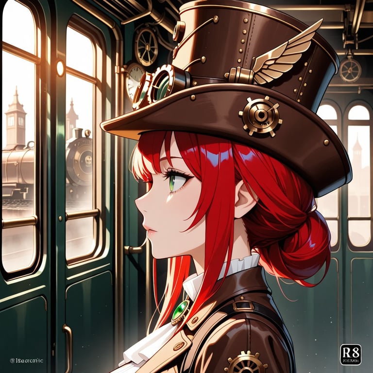 Cover art for Steam & Shadows (LewdLeah Autocards), an autocards scenario on AI Dungeon