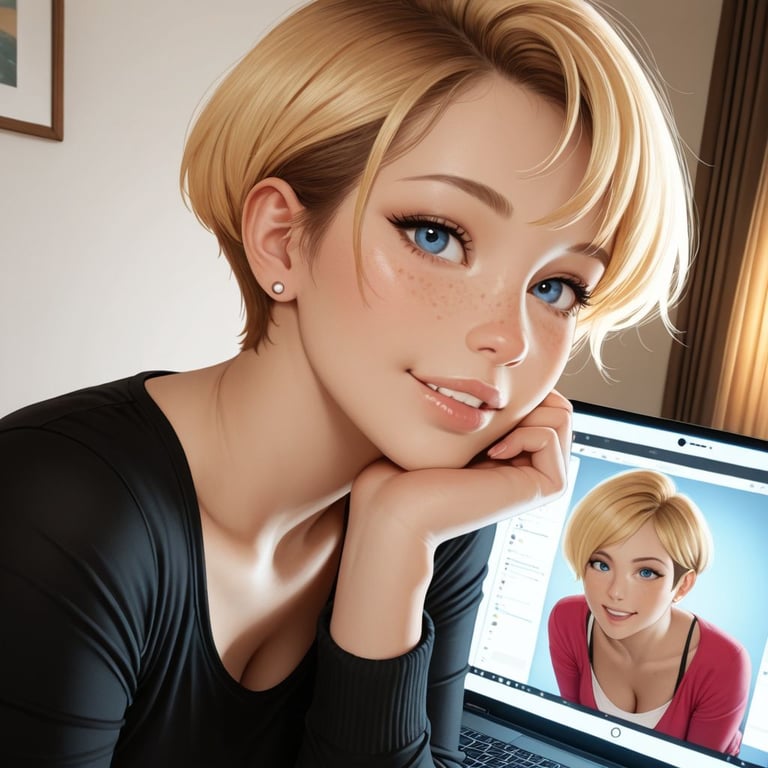 Cover art for Her Code, Your Heart, an ai scenario on AI Dungeon