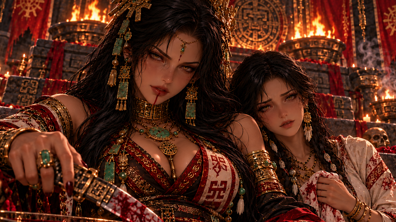 Cover art for Blood Tribute, a romance scenario on AI Dungeon