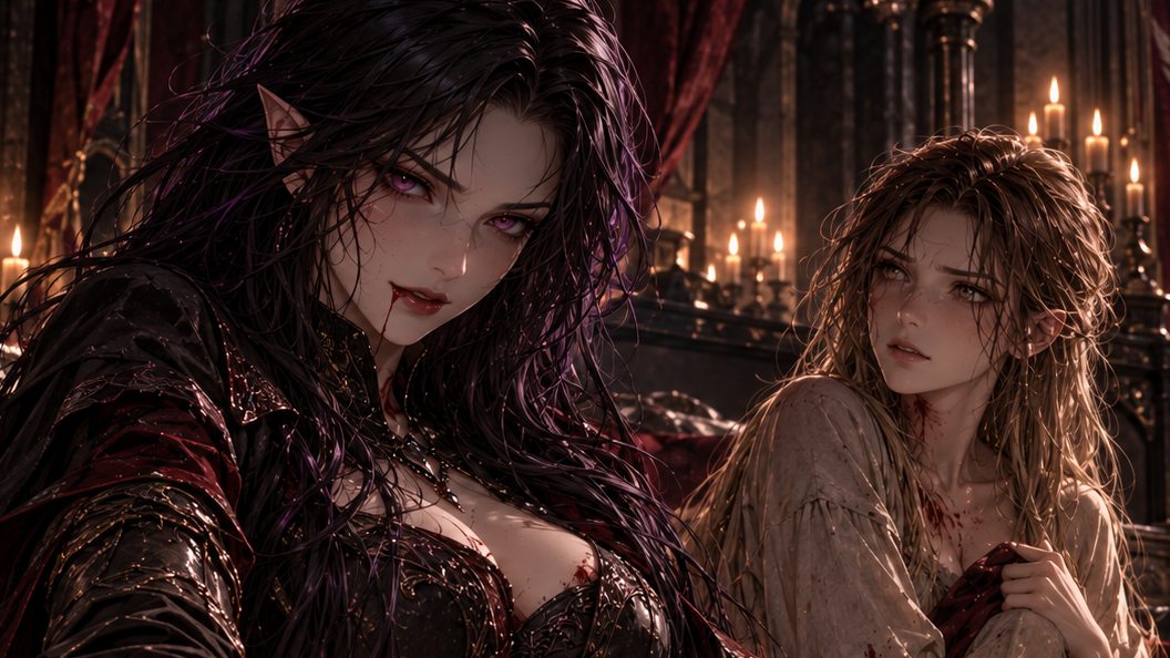 Cover art for Blood Claim, a romance scenario on AI Dungeon