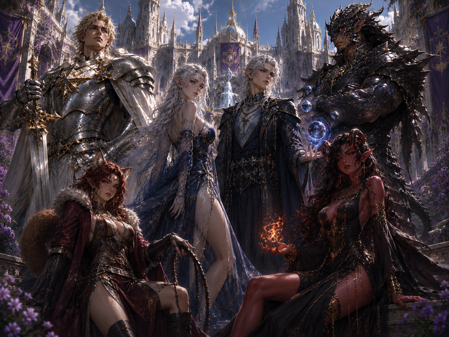 Cover art for Heir of Black Sun- Ruenor Academy, a fantasy scenario on AI Dungeon