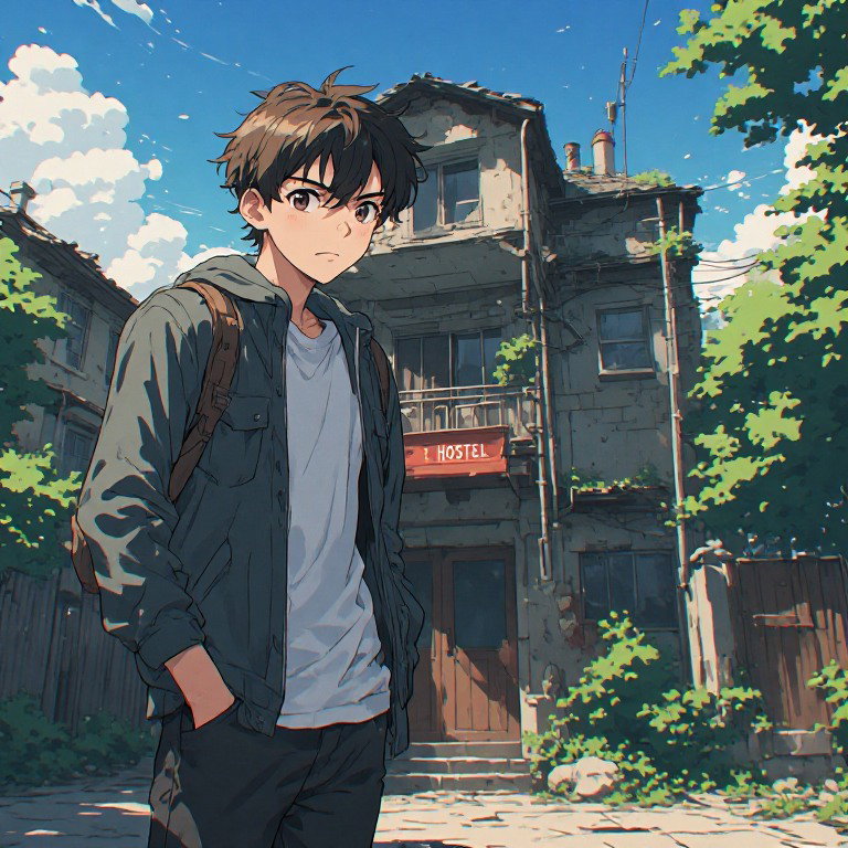 Cover art for Busy Hostel, a slice of life scenario on AI Dungeon