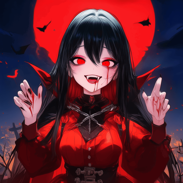 Cover art for Mira - The Vampire Queen, an autocards scenario on AI Dungeon