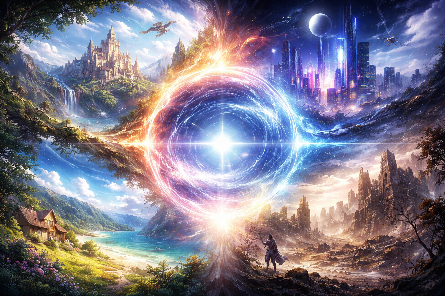 Cover art for Worlds Yet Written, a slice of life scenario on AI Dungeon