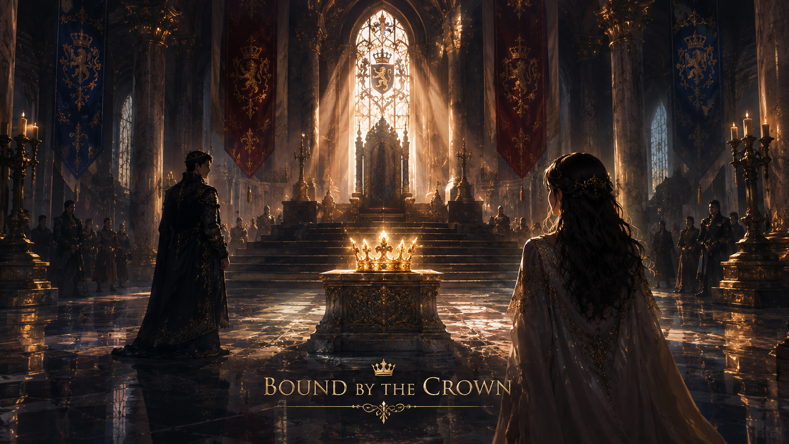 Cover art for Bound by the Crown, a fantasy scenario on AI Dungeon