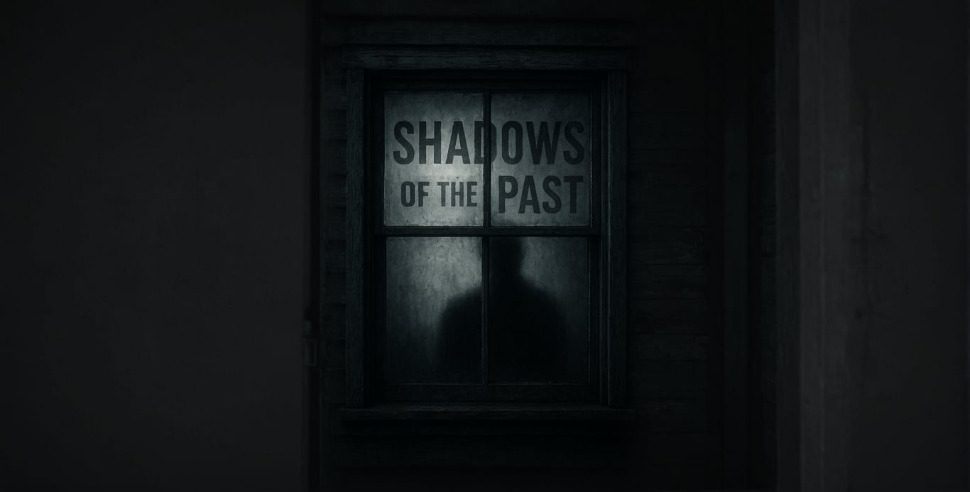 Cover art for The Shadows of the Past, a horror scenario on AI Dungeon