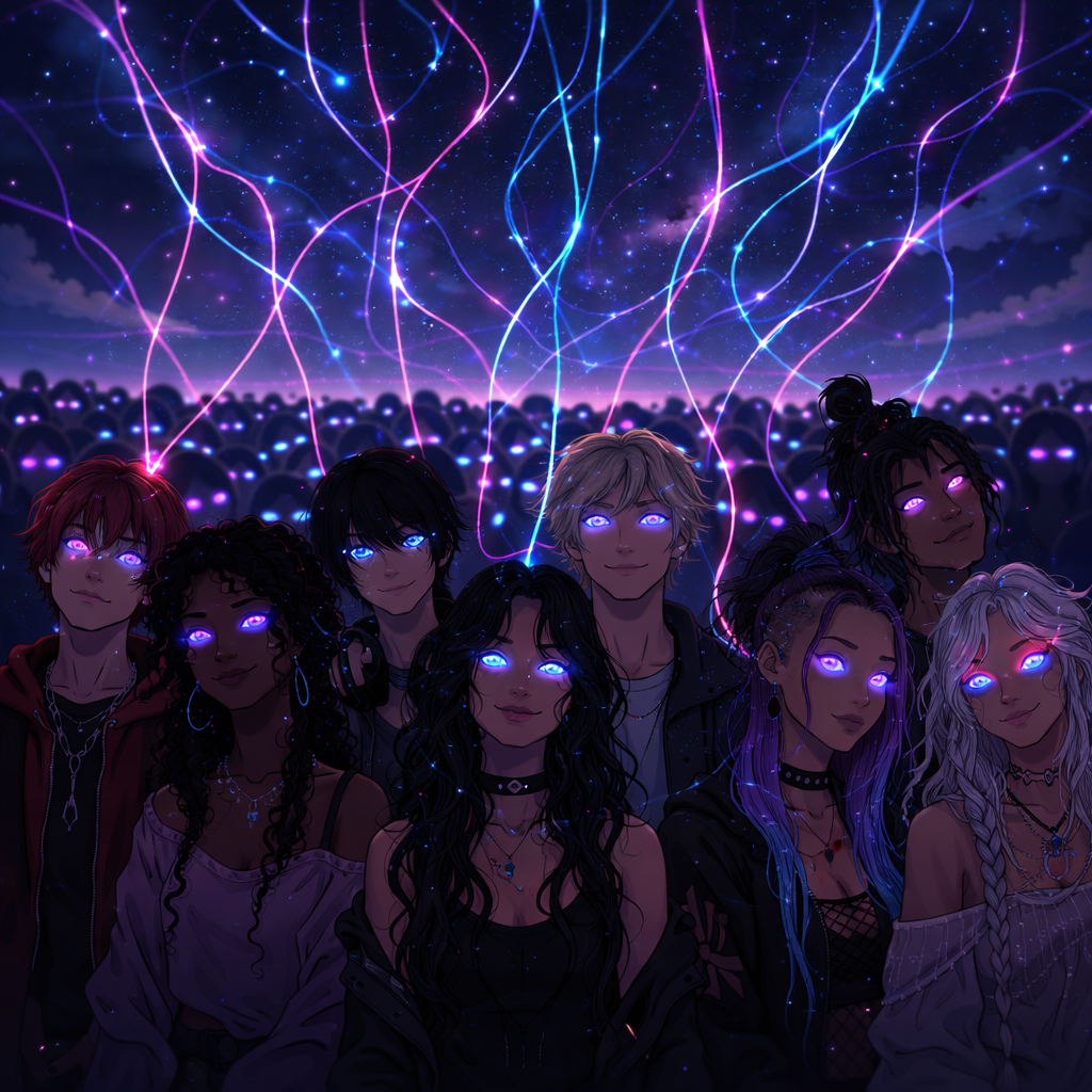 Cover art for Dating a Hive Mind!?, a dating scenario on AI Dungeon