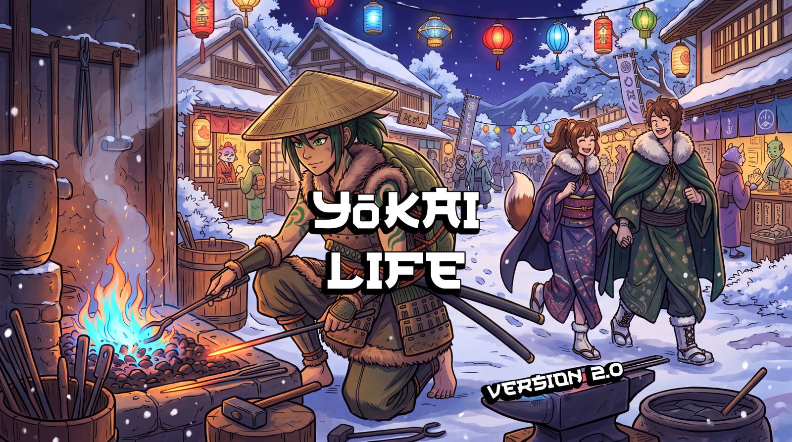 Cover art for YOKAI LIFE, a yokai world on Voyage