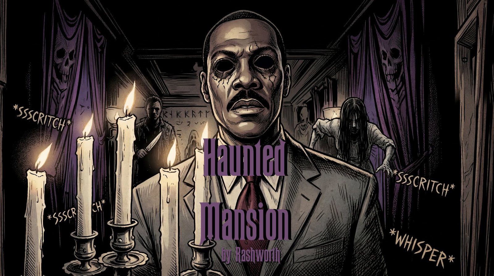 Cover art for Haunted Mansion, a horror world on Voyage