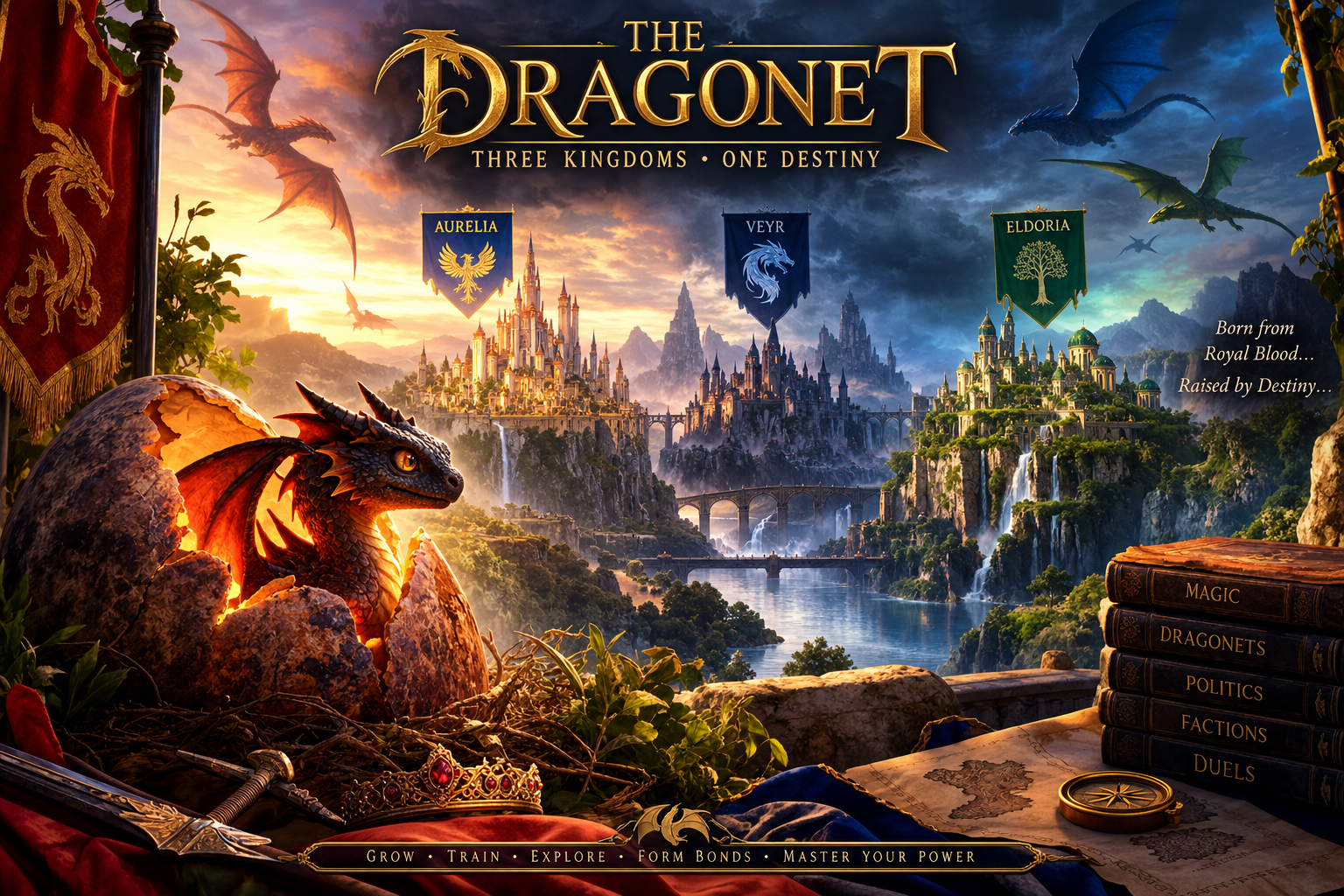 Cover art for The Dragonet, a dragon scenario on AI Dungeon