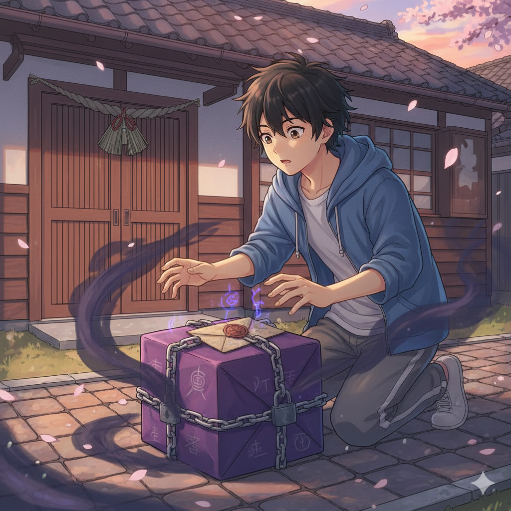Cover art for The surprising package, a supernatural scenario on AI Dungeon