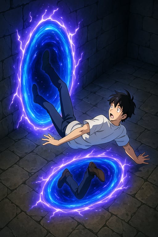 Cover art for My isekai portal lost connection? (With autocards), a superhero scenario on AI Dungeon