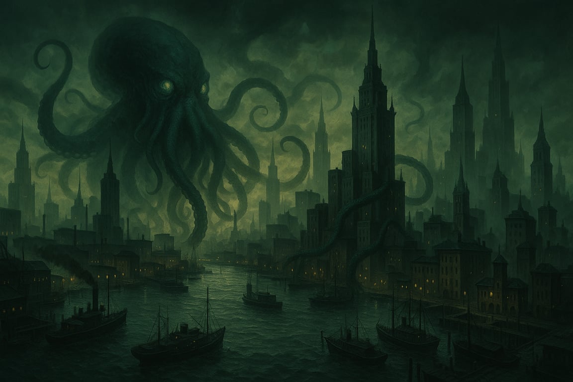 Cover art for Old Gods Awakening, a cthulu scenario on AI Dungeon