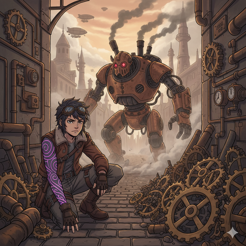 Cover art for The mark of magic, a magic scenario on AI Dungeon