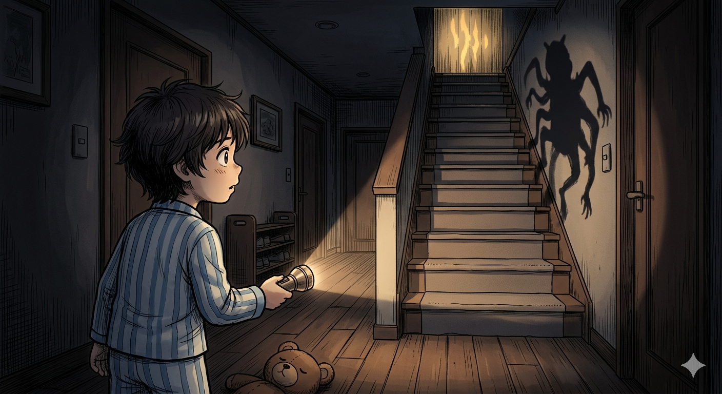 Cover art for A Night alone, a horror scenario on AI Dungeon