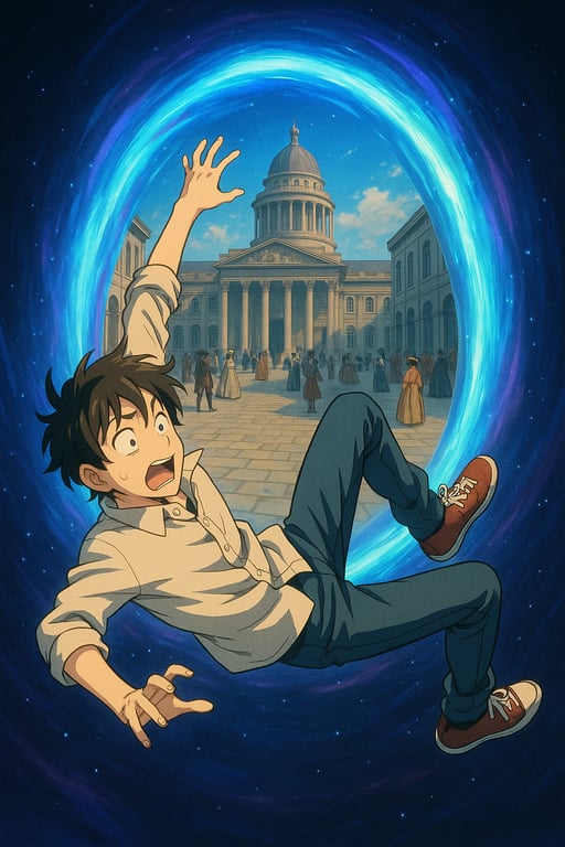 Cover art for Lost in Time (with ac), a time travel scenario on AI Dungeon