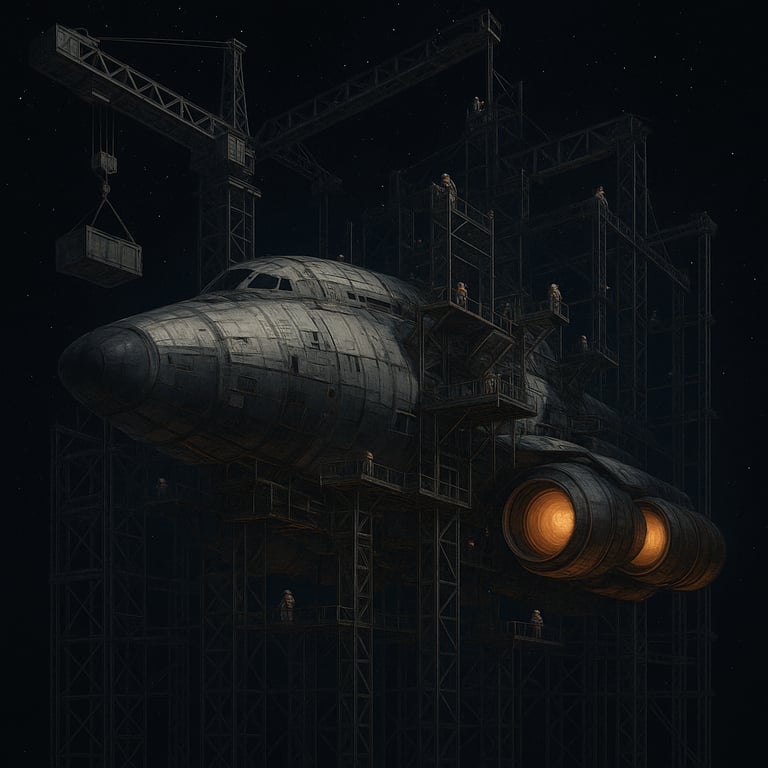 Cover art for Build your own space adventure (with autocards), a scifi scenario on AI Dungeon