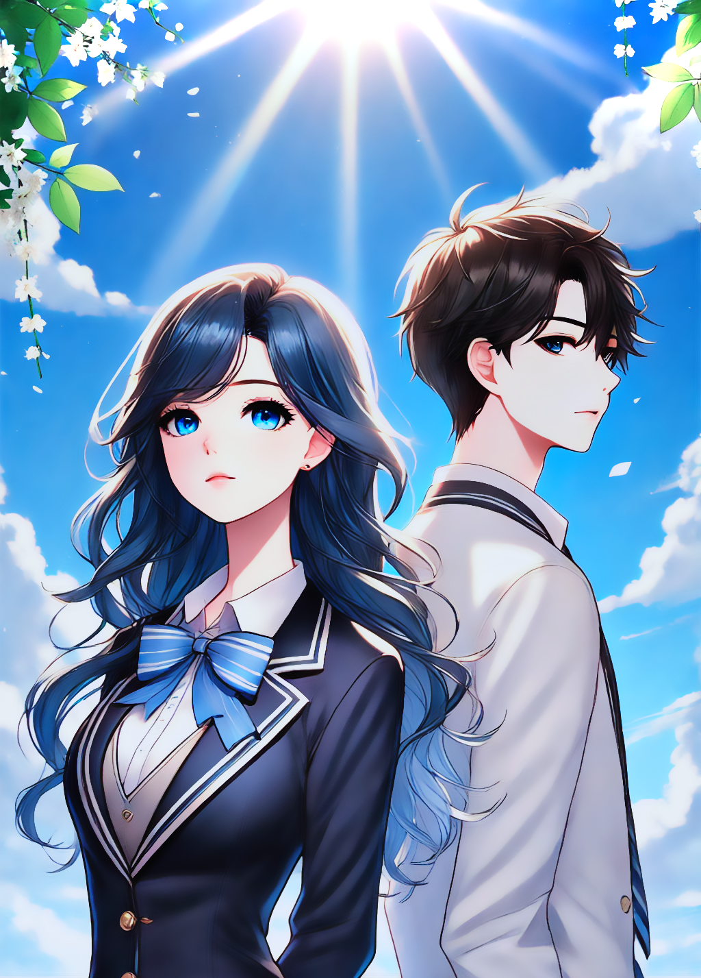 Cover art for Unexpected Proposal, a high school scenario on AI Dungeon