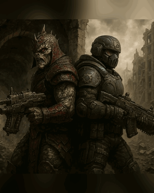 Cover art for Gears Of War: Surviving Sera, a gears of war scenario on AI Dungeon