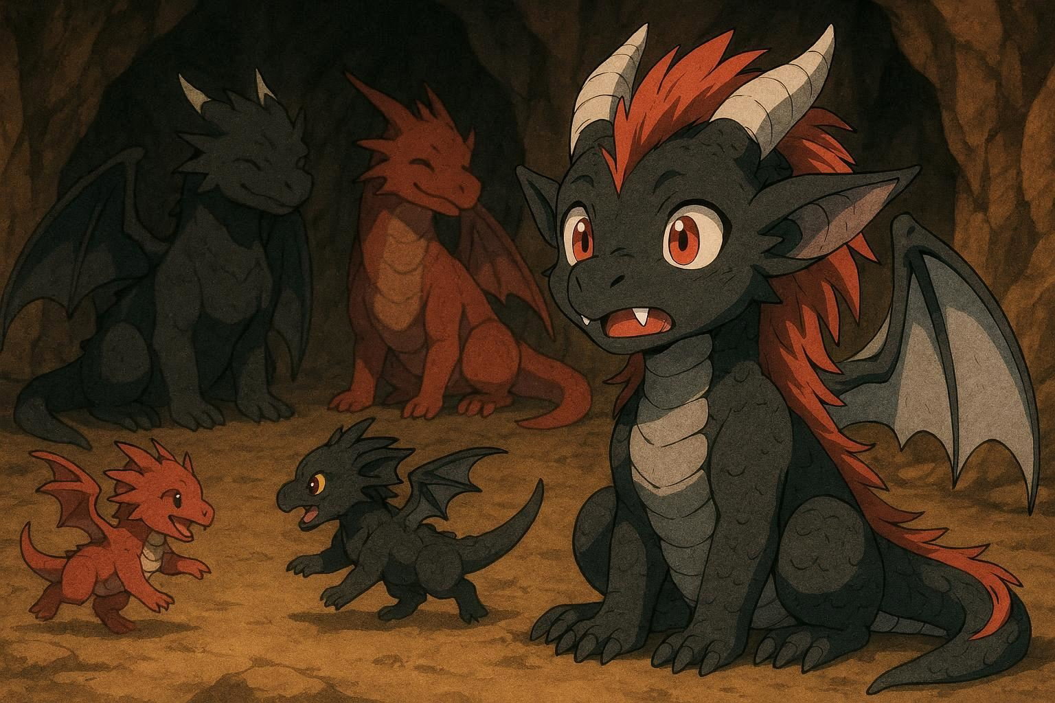 Cover art for Changed into a Whelpling, a dragon scenario on AI Dungeon