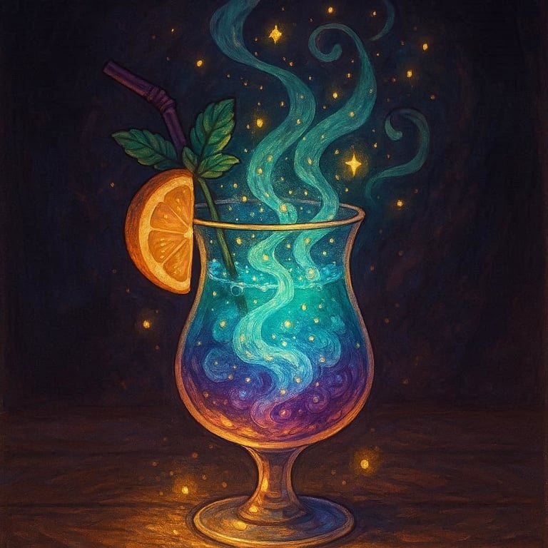 Cover art for Wish cocktail, a magic scenario on AI Dungeon