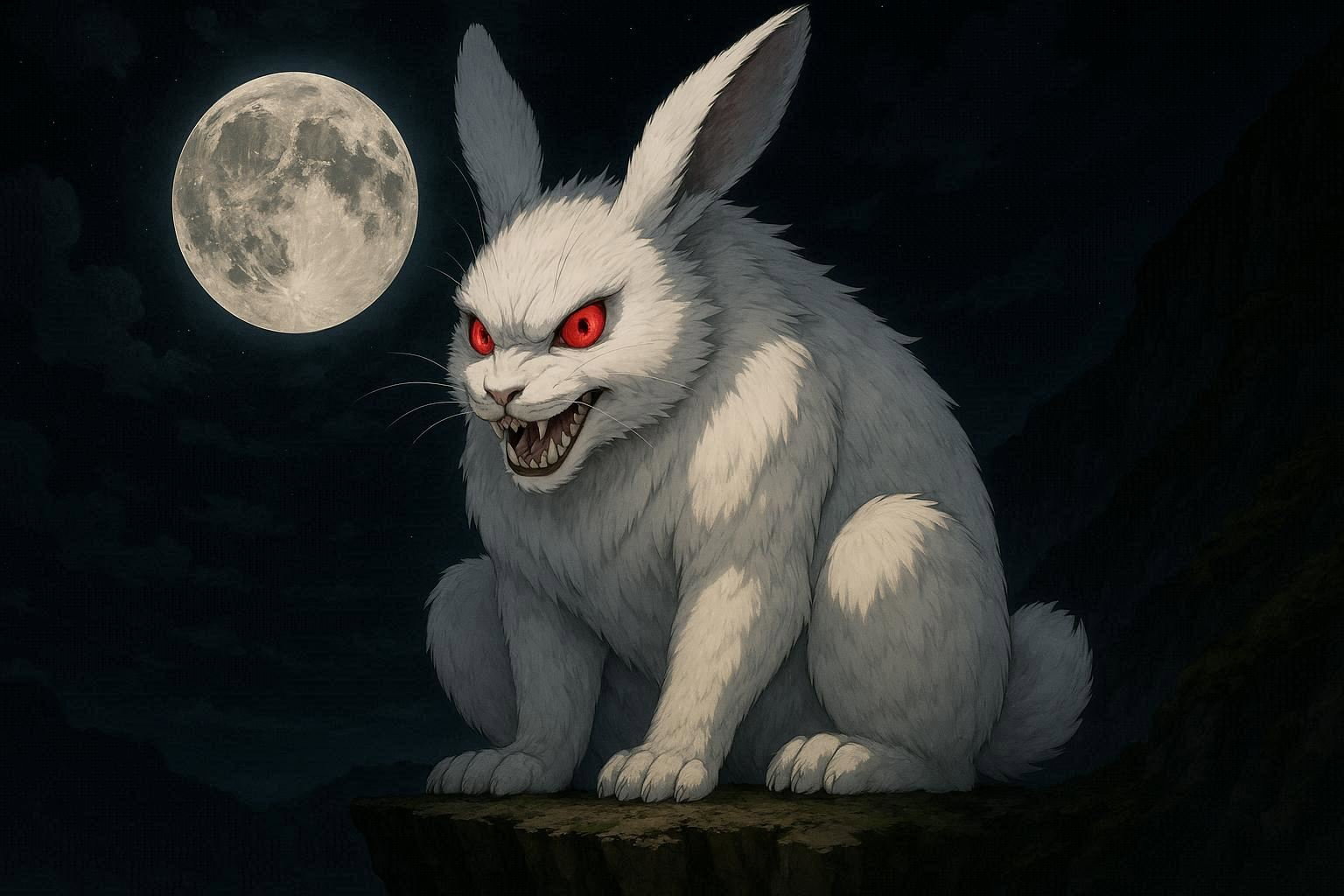 Cover art for Were-Bunny, a transformation scenario on AI Dungeon
