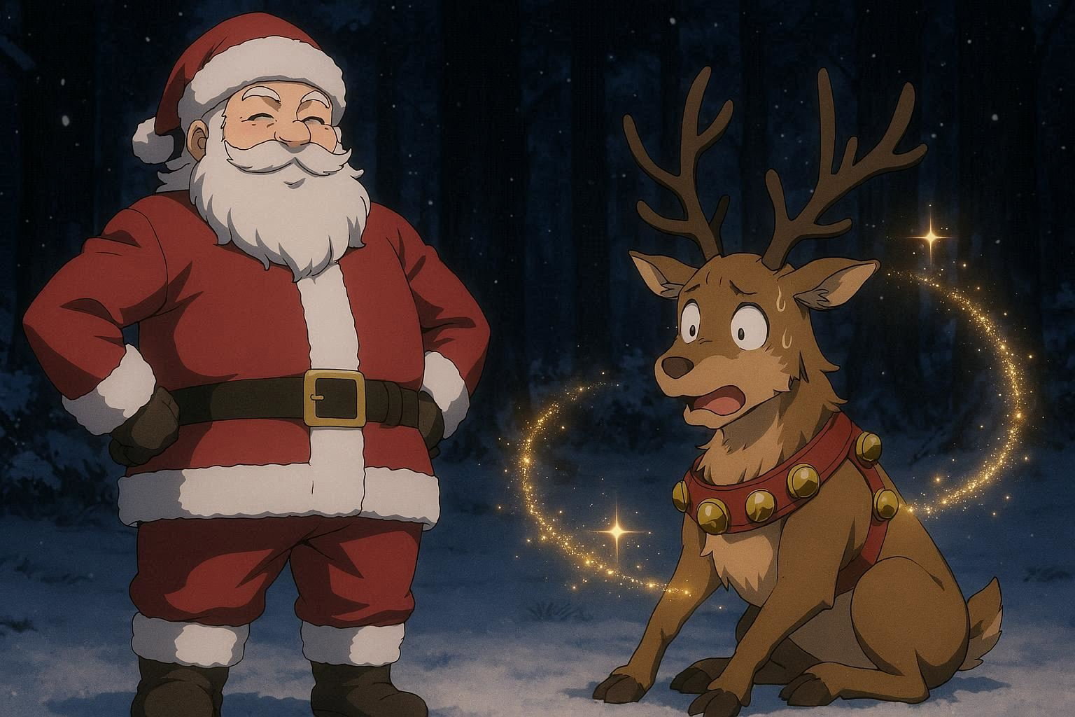 Cover art for Santa's New Helper 🦌 , a fantasy scenario on AI Dungeon