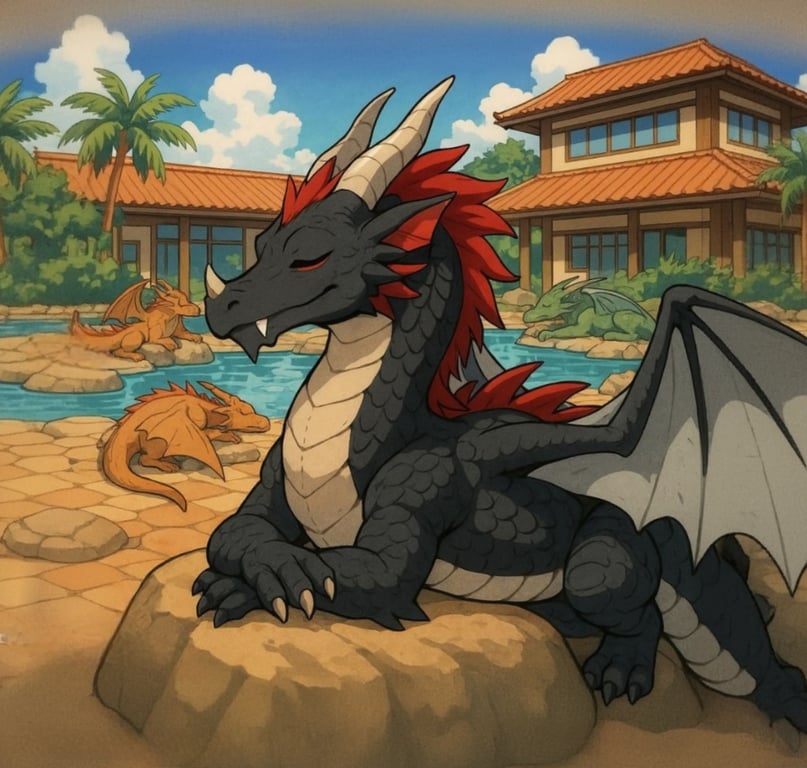 Cover art for Dragon Sanctuary, a dragon scenario on AI Dungeon