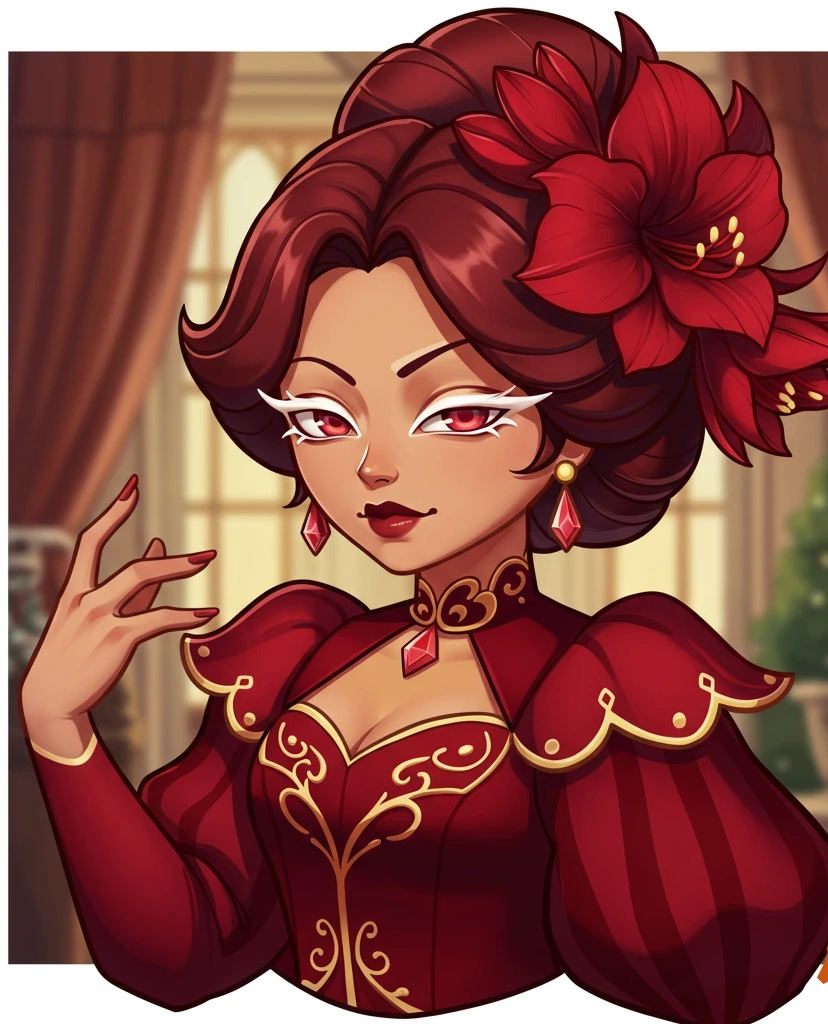 Cover art for Velvet Chains: The Duchess’s Favor, a romance scenario on AI Dungeon