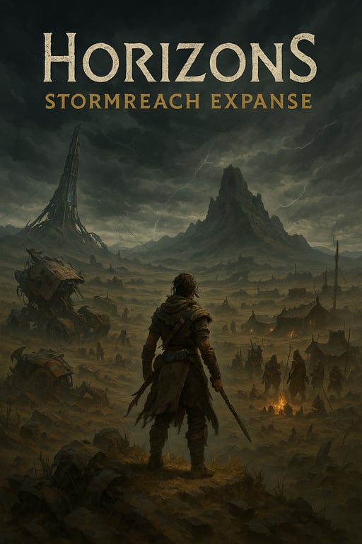 Cover art for Horizons: Stormreach Expanse, a horizons scenario on AI Dungeon