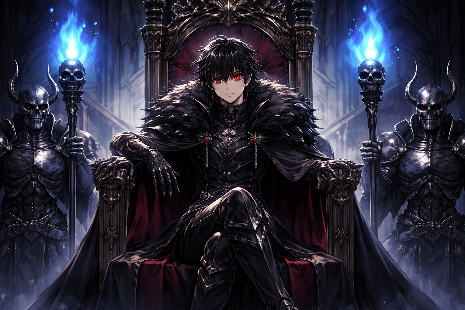 Cover art for Dungeon Master: Necro-Monarch V0.5, a necromancy scenario on AI Dungeon