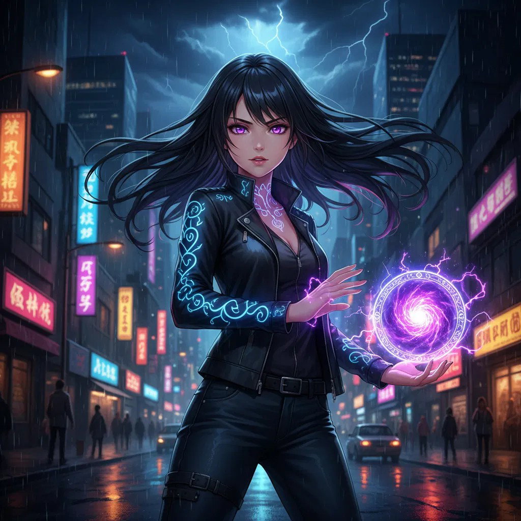 Cover art for D&D Magic in a Modern World, a d d scenario on AI Dungeon