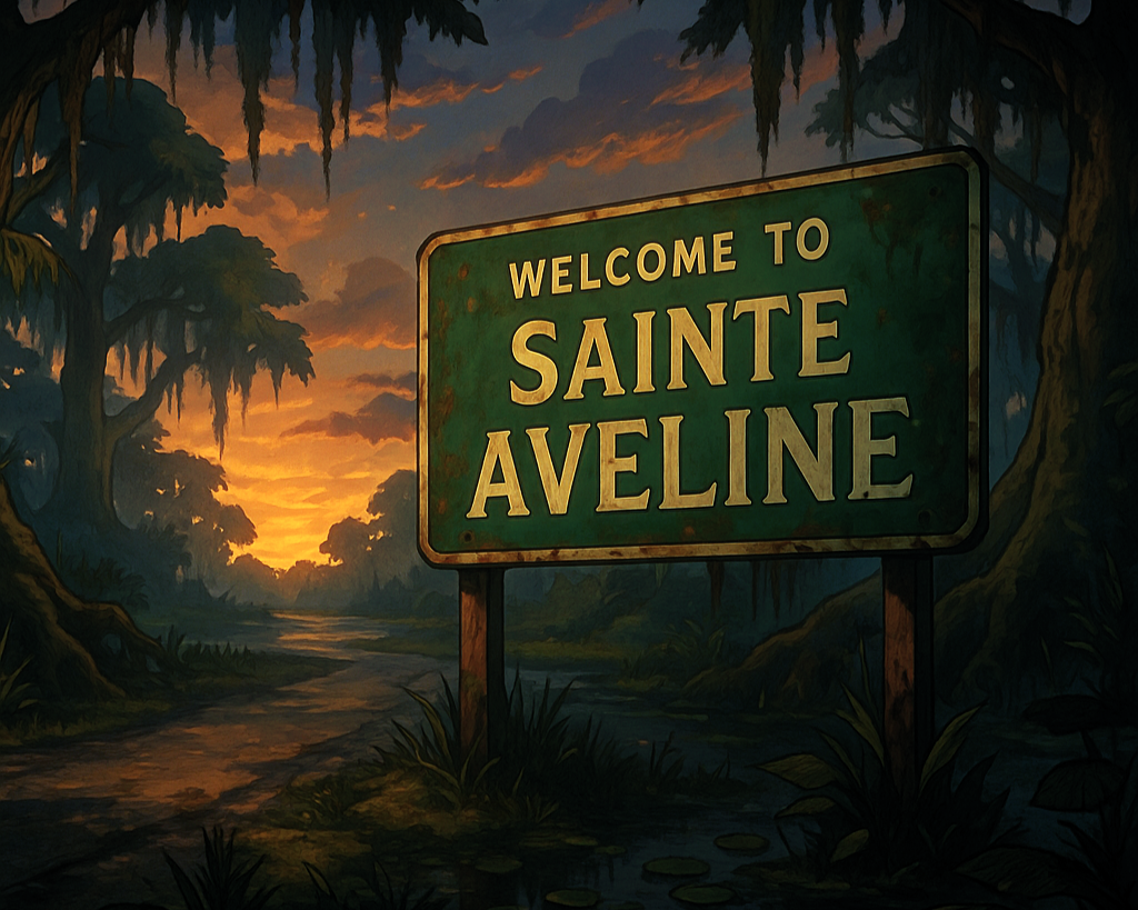 Cover art for Welcome to Sainte Aveline, a horror scenario on AI Dungeon