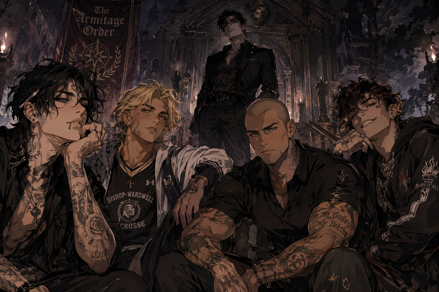 Cover art for The Armitage Order, a romance scenario on AI Dungeon