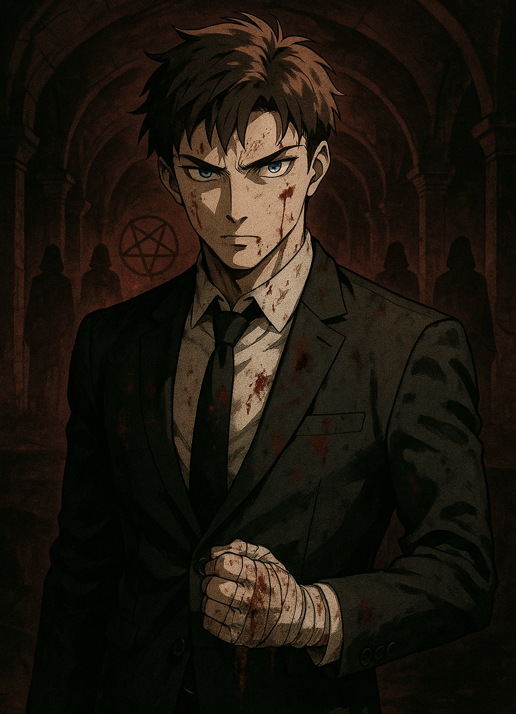 Cover art for Among Killers, a police scenario on AI Dungeon