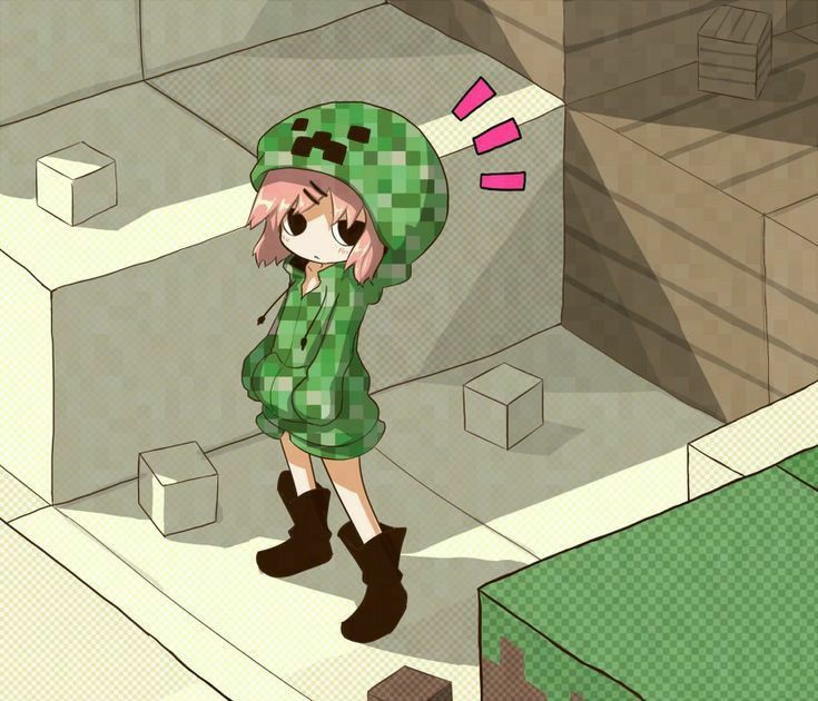 Cover art for š“ Minecraft: Anime Edition, a minecraft scenario on AI Dungeon
