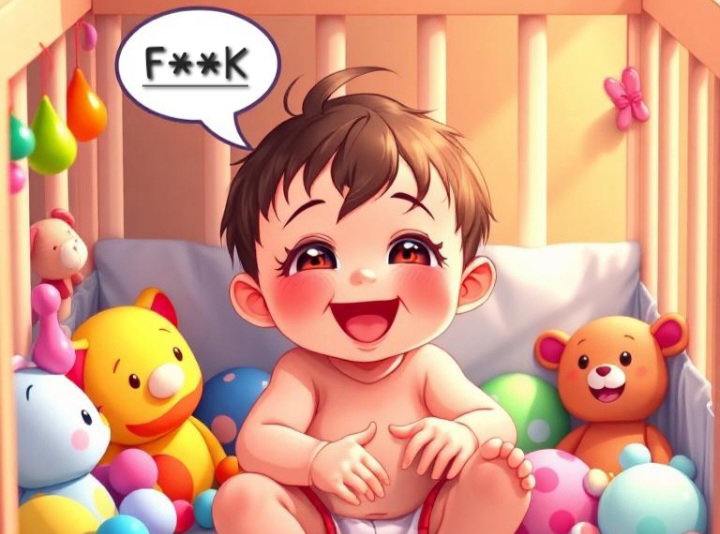Cover art for Baby's First Word, a comedy scenario on AI Dungeon