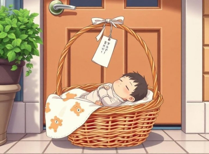 Cover art for The Baby in the Basket, a drama scenario on AI Dungeon