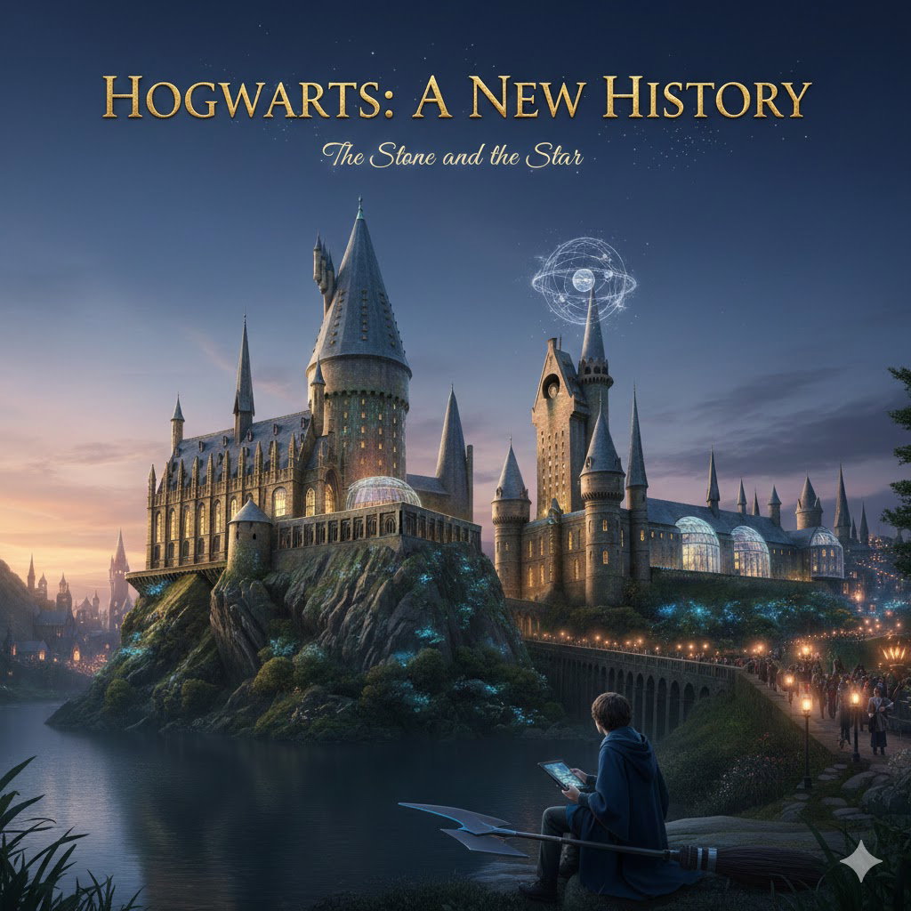 Cover art for Hogwarts: A New History, a harry potter scenario on AI Dungeon