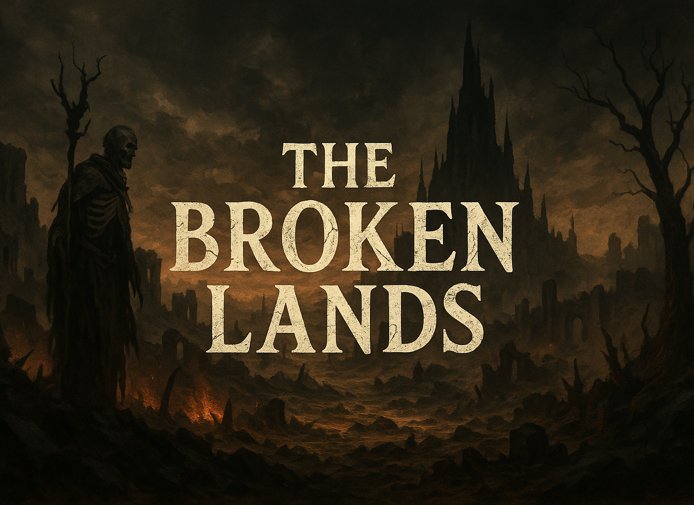 Cover art for The Broken Lands (IS), a fantasy scenario on AI Dungeon
